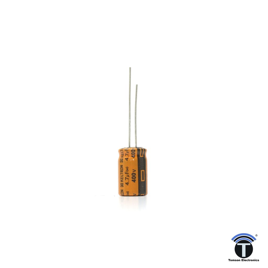 KELTRON 4.7 uF/400 V Radial Electrolytic Capacitor KELTRON 4.7 uF/400 V Radial Electrolytic Capacitor